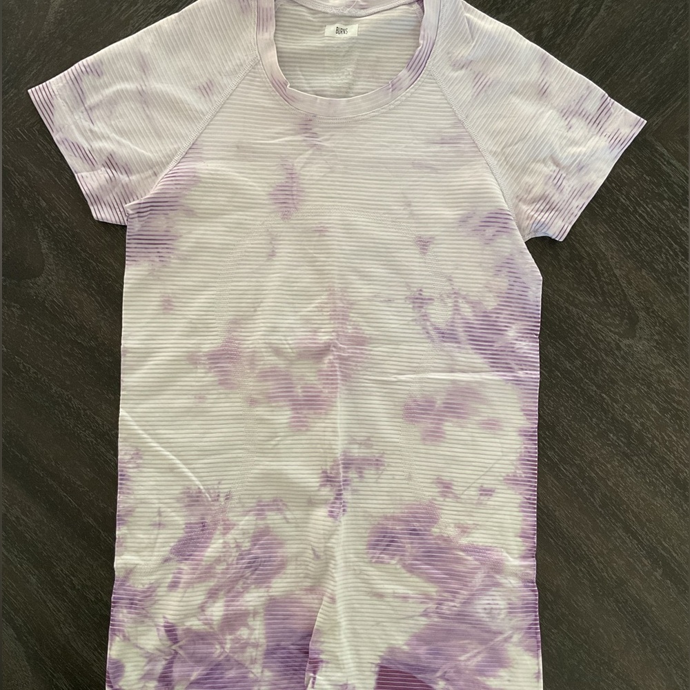 lululemon athletica Purple Tie-Dye Short Sleeve Tee